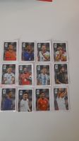 Serie complète des 12 cartes Panini, Coca-Cola. 