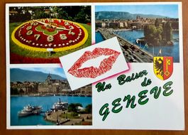 Genève - Un Baiser de Genève - Multivue - Bateau vapeur