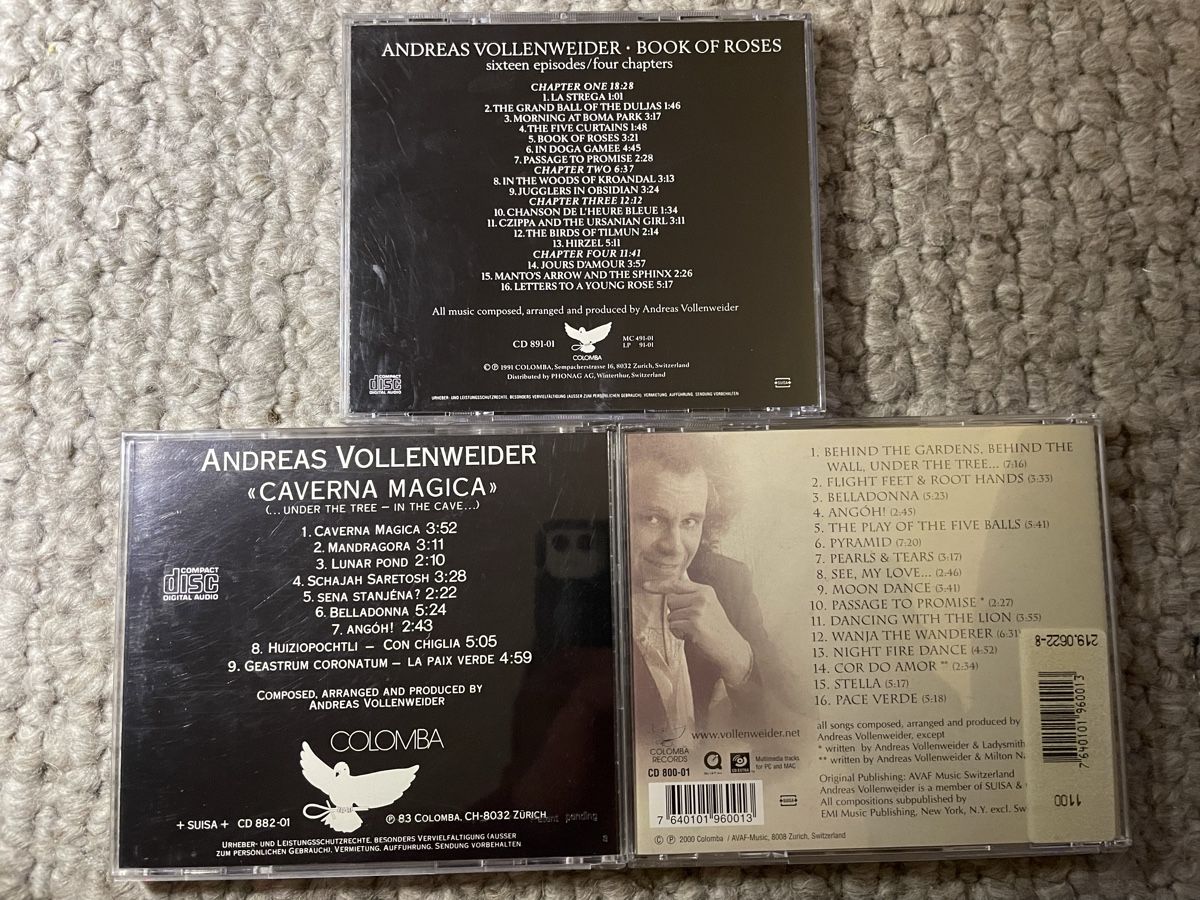 CD: 3x Andreas Vollenweider – Usato da Reinach AG venduto da trigger7811 1