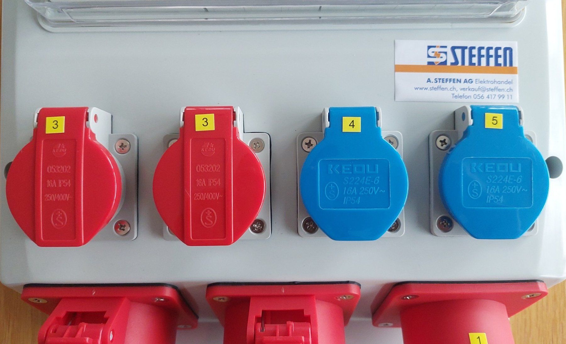 Elettrotecnica: Steffen Stromverteiler CEE16 / IP44 NEU! – Nuovo e nell'imballaggio originale da Schongau venduto da lanobe 2