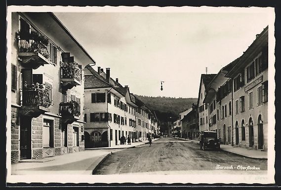 Cartoline postali: Zurzach, Oberflecken, Strassenpartie mit – Usato da Berlin venduto da bartko-reher