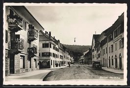 Zurzach, Oberflecken, Strassenpartie mit