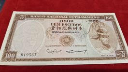 100 Cem Escudos, Timor, 1963, Banco Nacional Ultramarino
