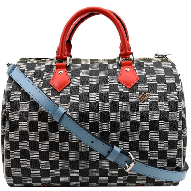 ️ Louis Vuitton Speedy 30 Black & White Damier Canvas Kaufen auf Ricardo
