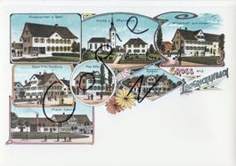 Gruss aus Langrickenbach - (AK Lithoansicht im Form. A4)
