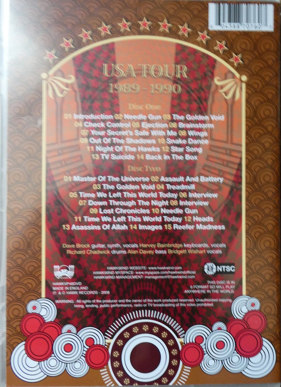 Tutti i DVDs: Hawkwind - USA Tour 89/90 – Nuovo (secondo la descrizione) da Jegenstorf venduto da Ak50 1