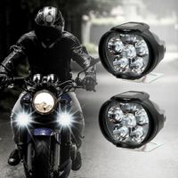 1 paire Super lumineux 6 LED 6500k blanc 1 Paar Superhell
