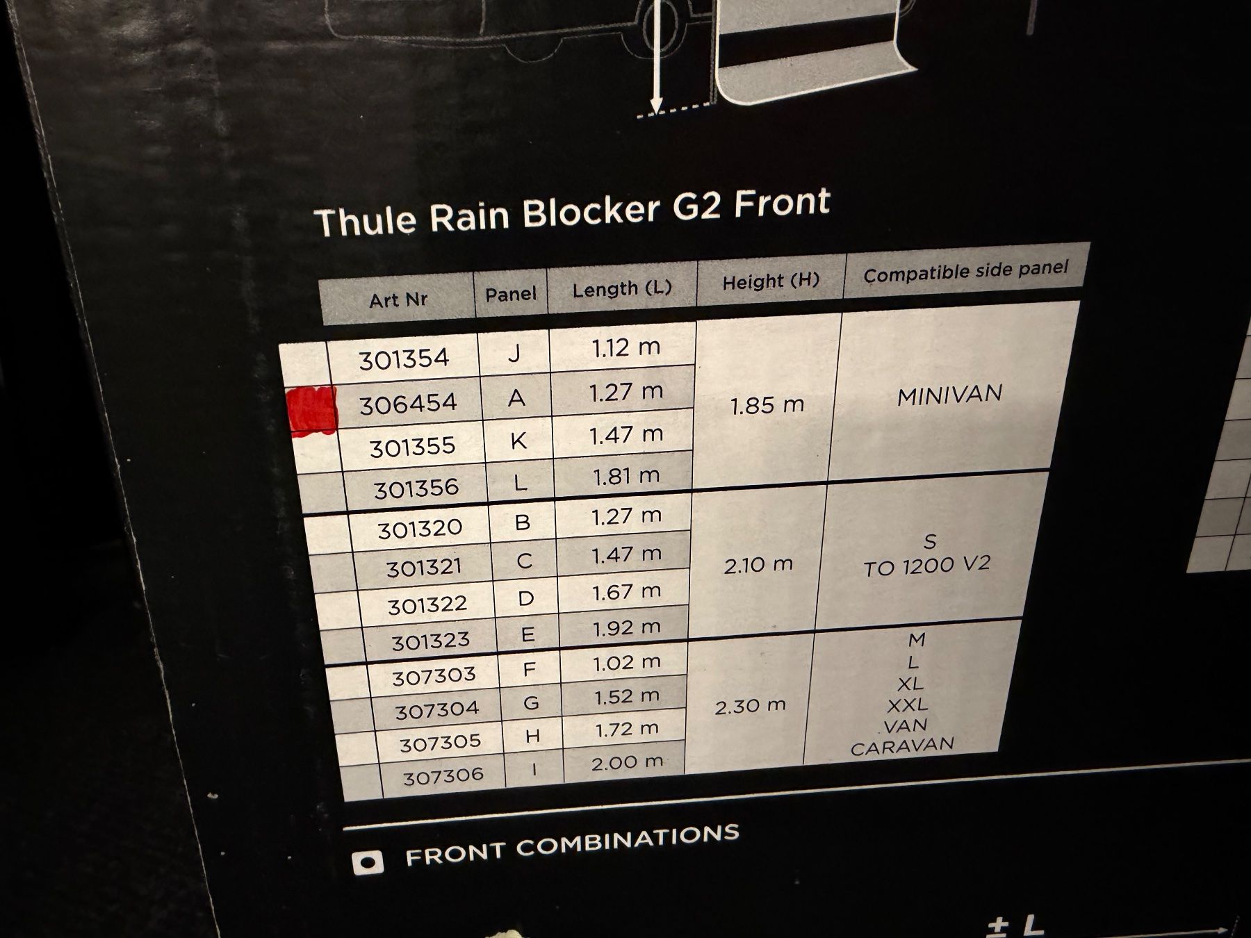 Altro: Thule Rain Blocker G2 Front 1.27m - Camping Saison Start! – Usato da Baar venduto da BRCamper 2