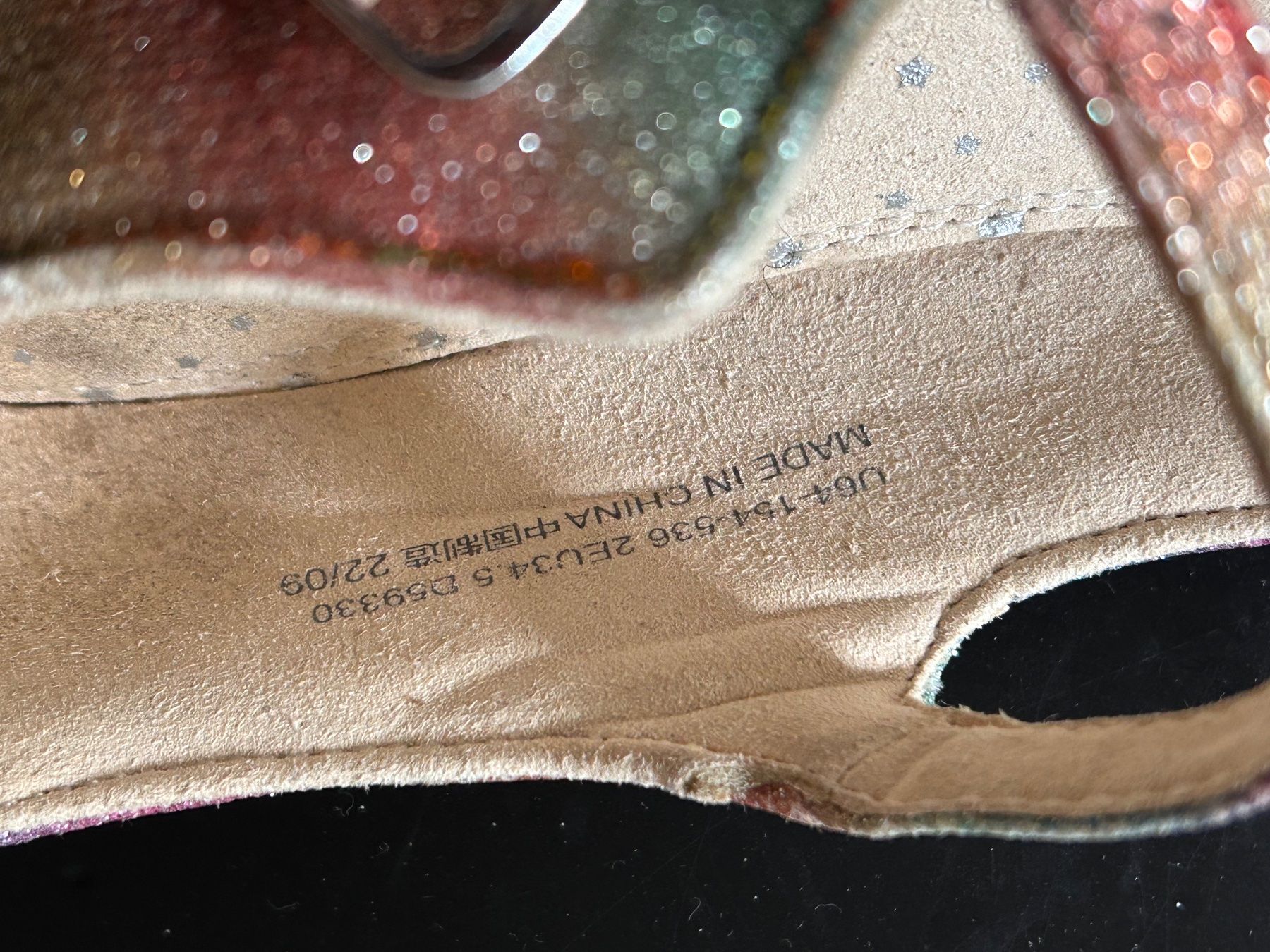 Scarpe per ragazze: Glitzer Schuhe, Regenbogenfarben, Gr. 34.5 – Usato da Zürich venduto da jules0511 4