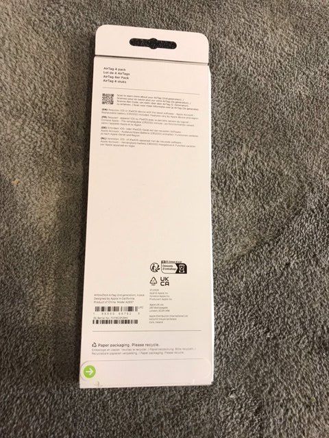 Porte-clés: Apple Air Tag 4er Set ungeöffnet – Neuf (Voir description) à Steinhausen par Retourenprofis 1
