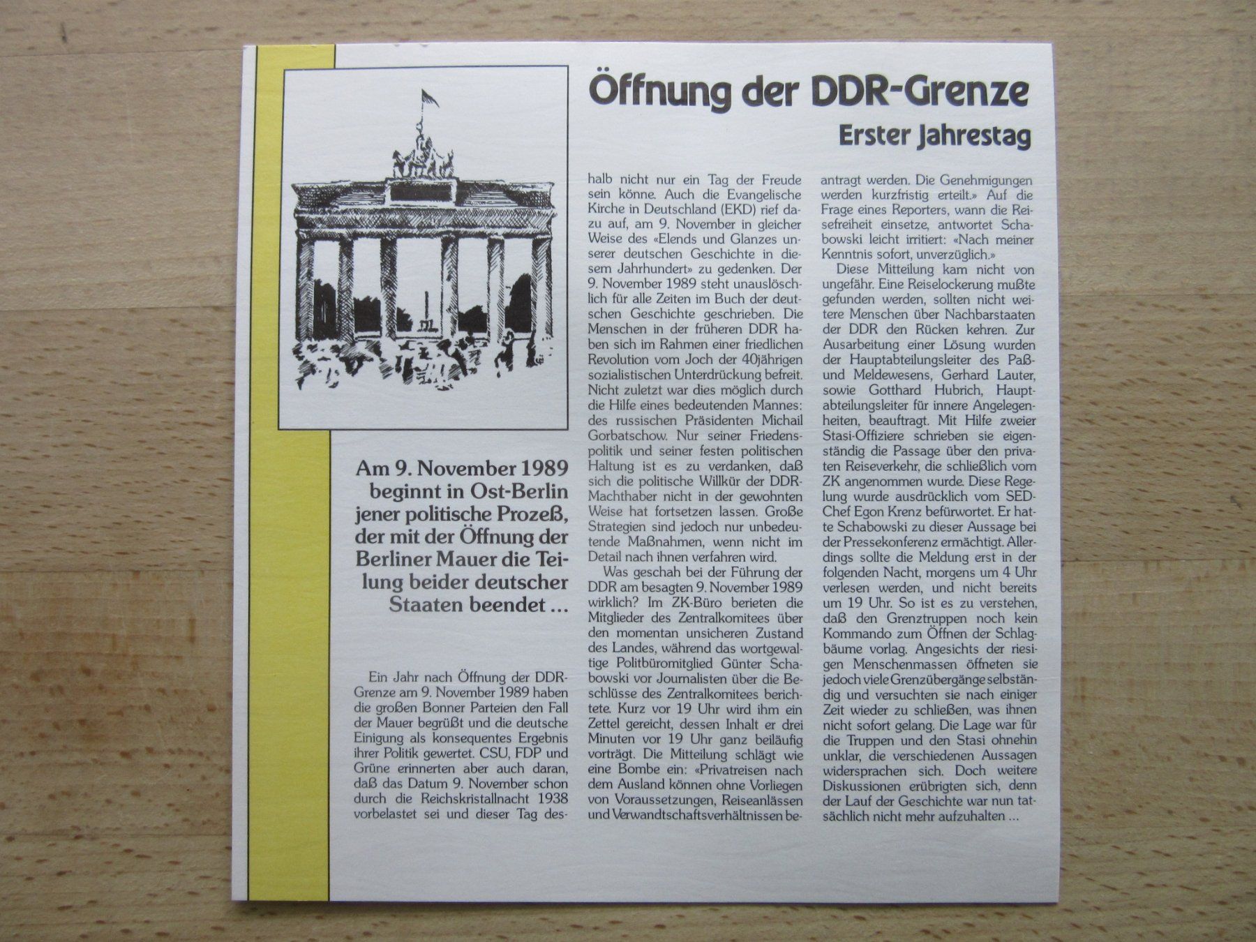 Tutti le monete: Münz-Grossbrief "ÖFFNUNG DER DDR-GRENZE" gemäss Bilder – Nuovo (secondo la descrizione) da Degersheim venduto da Tforelle 5