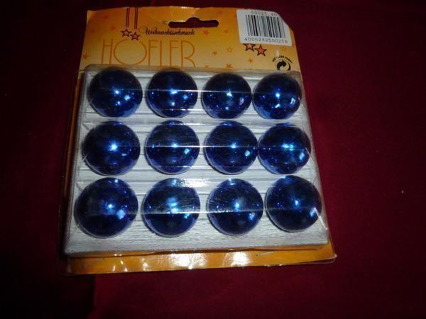 Tutte le decorazioni: 12 Weihnachtskugeln wunderschöne original Höfler aus Glas – Nuovo e nell'imballaggio originale da Luzern venduto da Weihnachtsschmuck