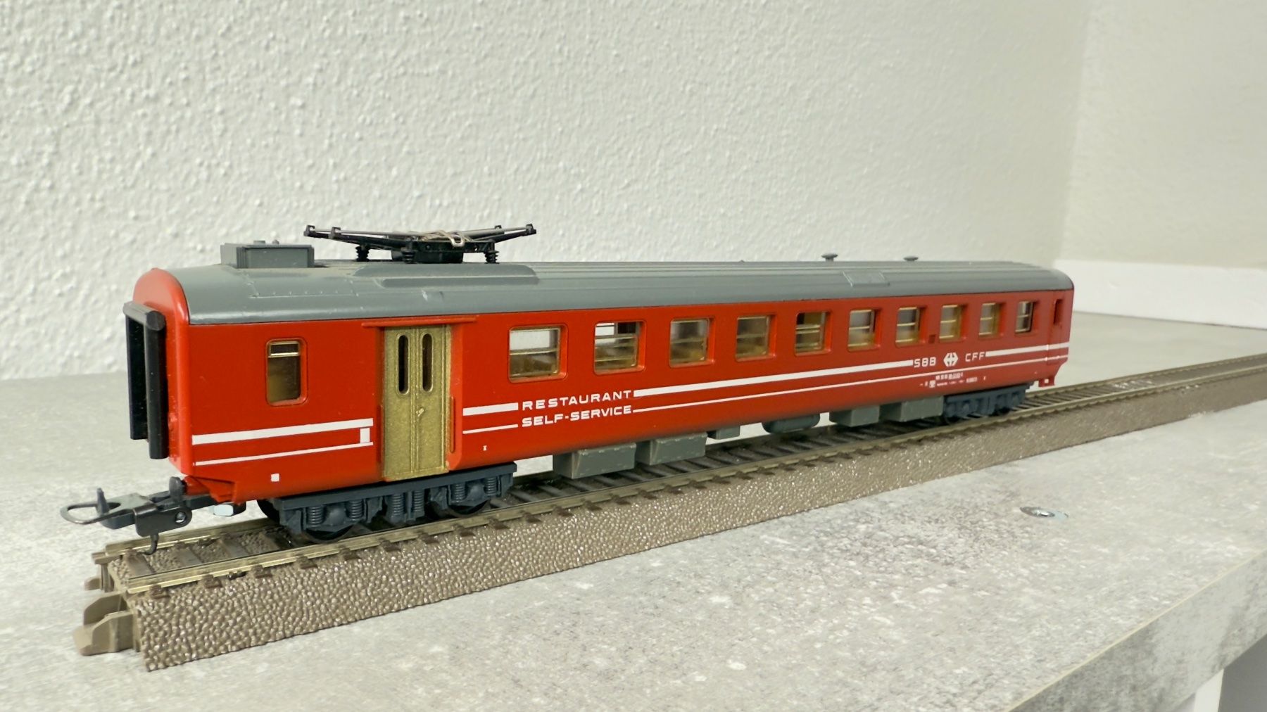 Lima Modellini di ferrovie: Lima Speisewagen H0 / DC in OVP – Usato da Schlieren venduto da rat_lq6b