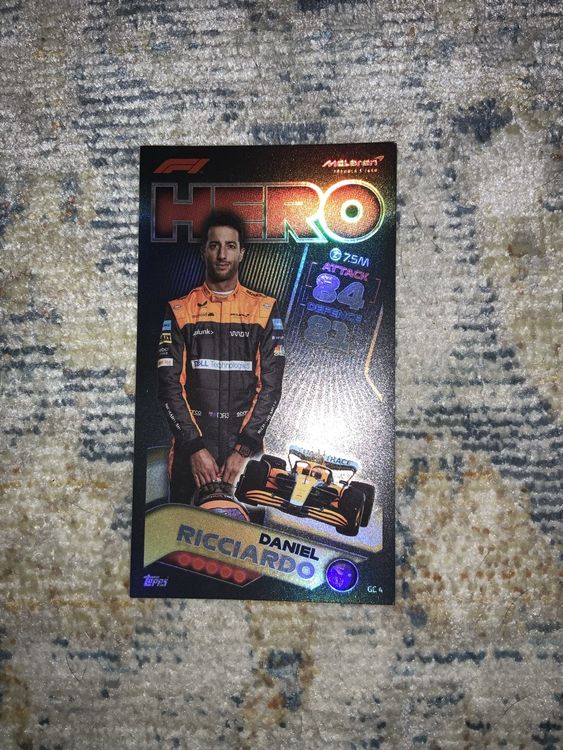 Turbo attax 2022 XL Card Daniel Ricciardo McLaren 1