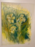 Magy Seiler Acrylgemälde Nr. 38 signiert Markt mit Blumen