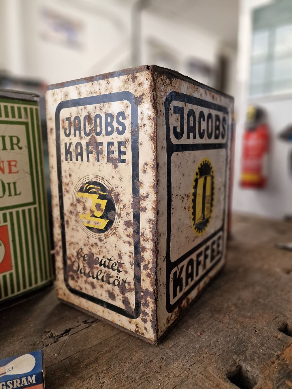 Tutte le decorazioni: Jacobs Kaffee Blechschrank Vintage Shabby Chic Retro – Usato da Ernetschwil venduto da Volvo0815 3