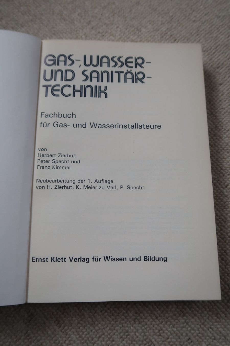 Libri: Gas-, Wasser und Sanitärtechnik – Usato da Oberwil BL venduto da verramscher 1