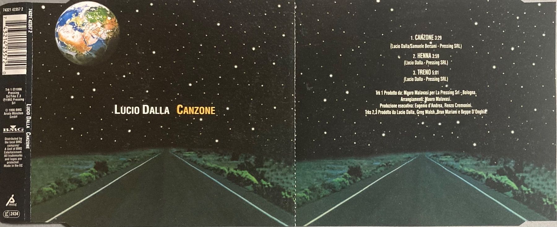 CD: LUCIO DALLA - CANZONE – Usato da Poliez-Pittet venduto da Newtown-Records