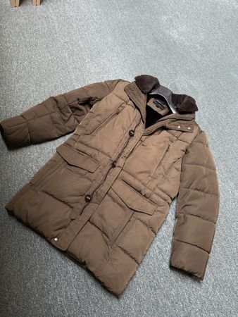 Winterjacke C&A braun gefüttert guter Zustand