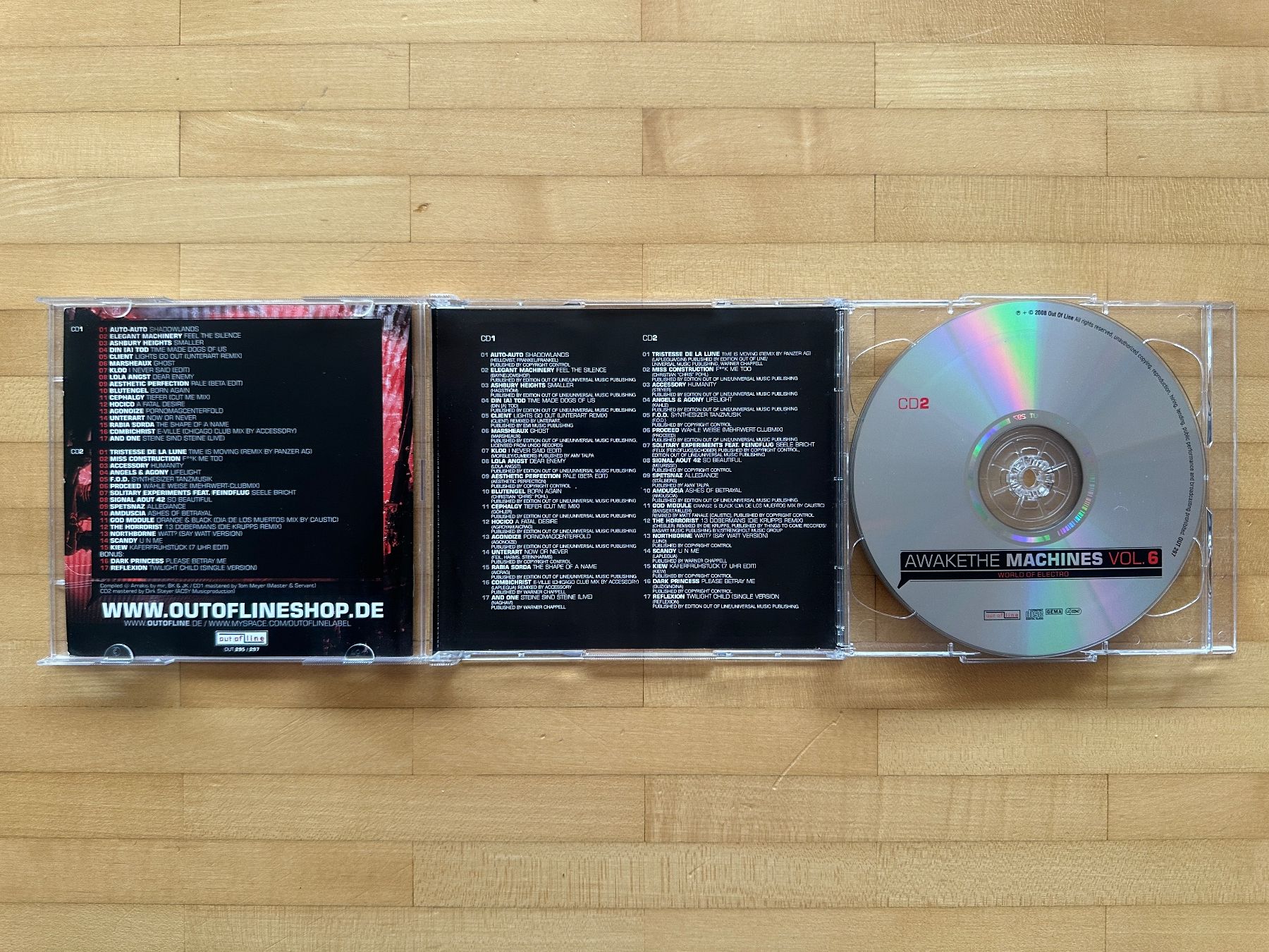 CD: Awake The Machines Vol. 6 (EBM, Electro, Synth-pop) – Usato da Horgen venduto da flyingpenguin2000 2
