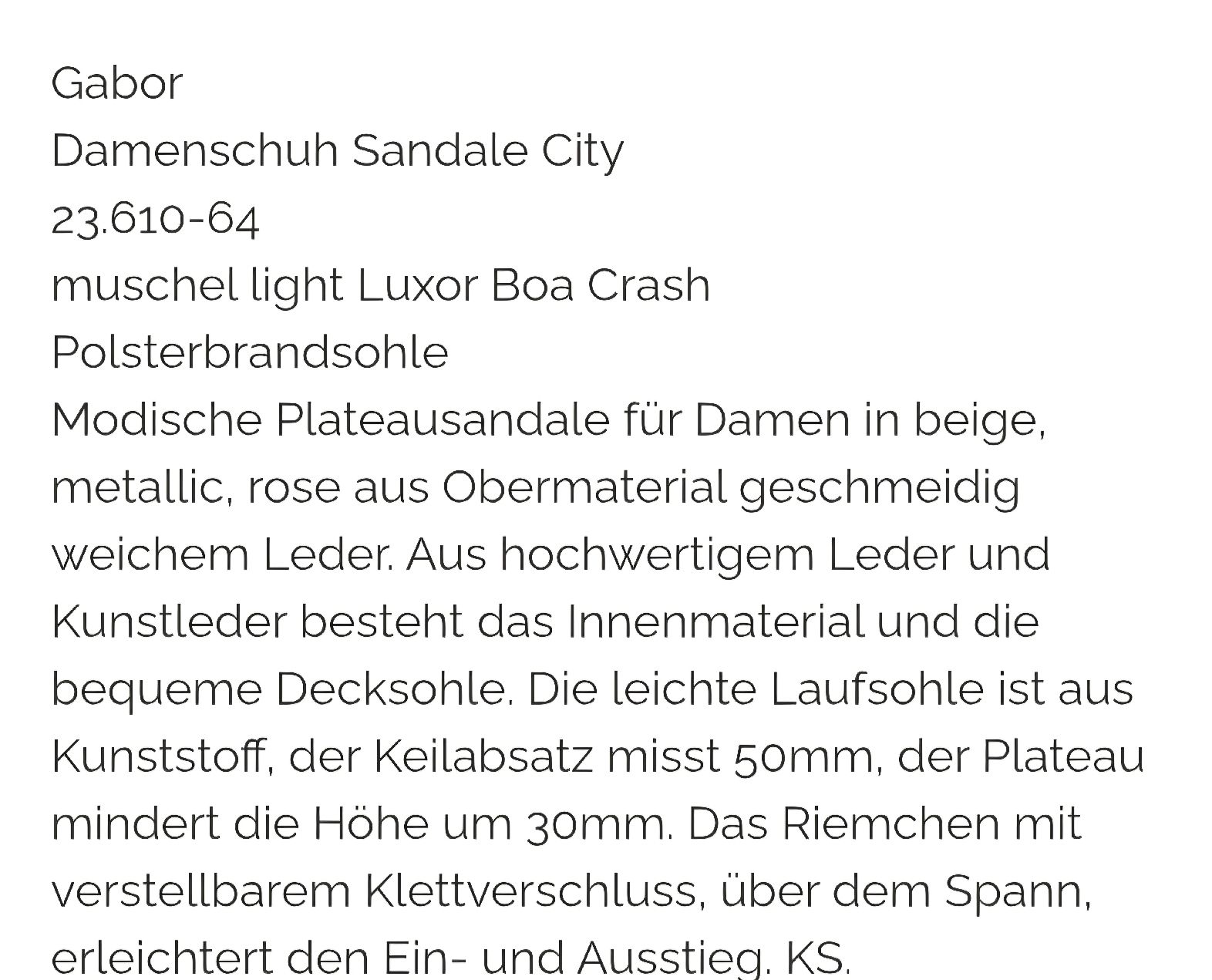 Gabor Damenschuhe: Gabor Sandale Gr.41 – Neu (gemäss Beschreibung) aus Neuenhof von mariah05 4