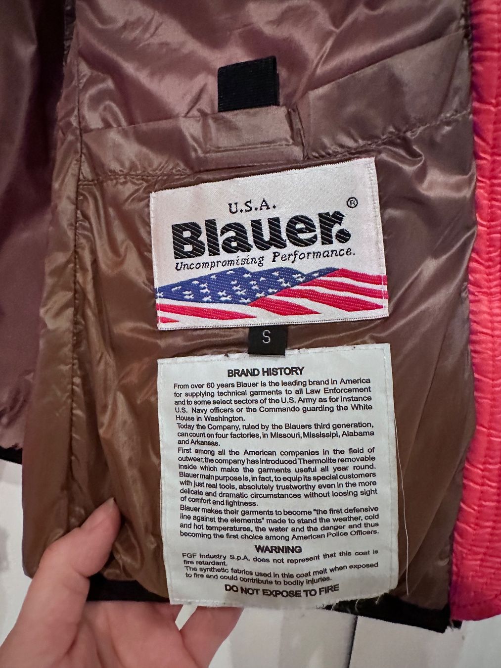 Jacken: Blauer U.S.A | Jacke | Daunen | Orange | Gr. S – Gebraucht aus Kilchberg ZH von nad_6dwp 3