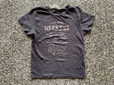 T-Shirt mit Einhorn, Gr. 134/140