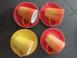 Kaffee passt zu einer Untertasse