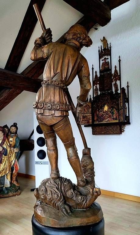 Sculture & Statue: heiliger Georg Schnitzplastik  – Usato da Horn venduto da sniper0174 1