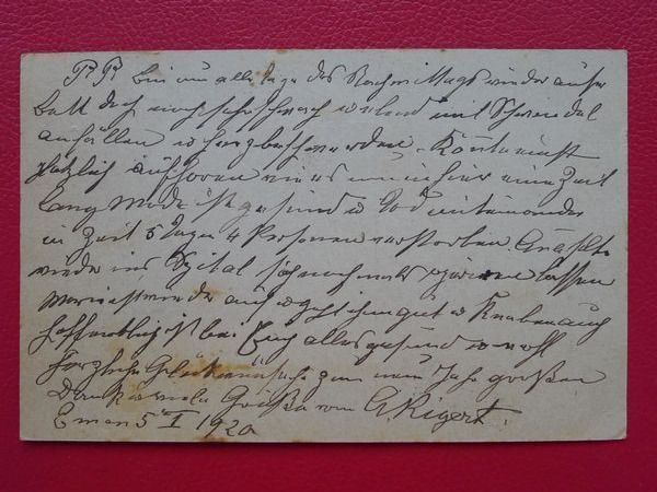 Alle Briefmarken: 1920, saubere Postkarte von EMMEN LU – Gebraucht aus Sursee von Luzernerraute 2