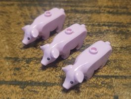 lego animaux 3x cochons