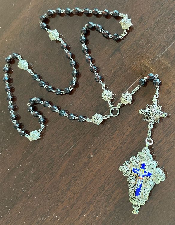 Autres bijoux: Antiker Rosenkranz, Filigran Silber  Emaille – D'occasion à Stetten AG par Brissago25 3