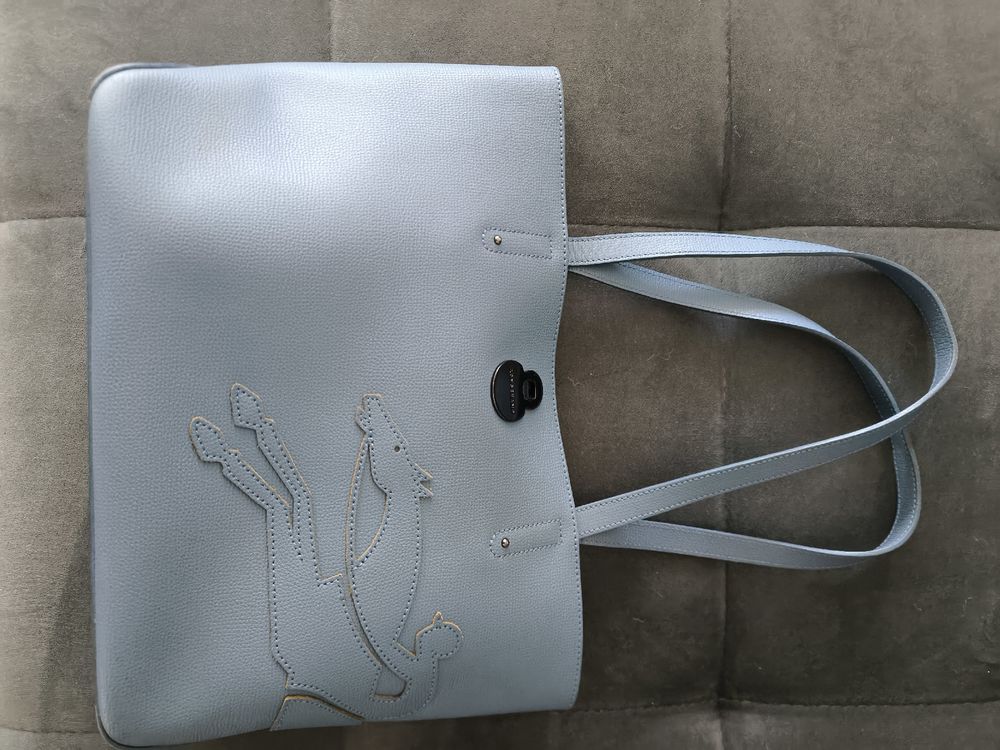 Longchamp Tasche Leder Blau (Neu (gemäss Beschreibung)) in Horw