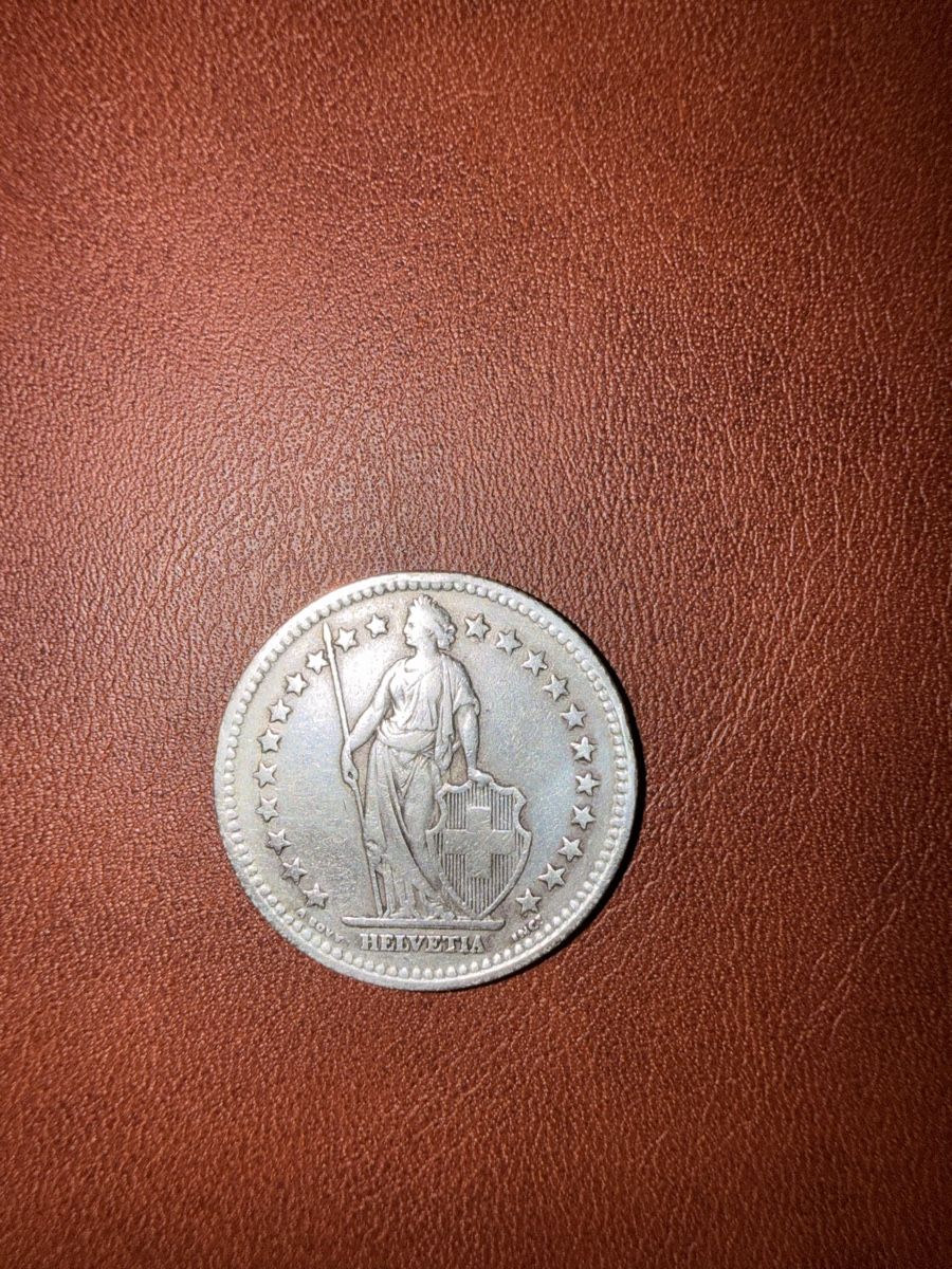 Alle Münzen: 2 Fr. 1944 Suisse pièce en argent  – Gebraucht aus Malters von Niky.c 1