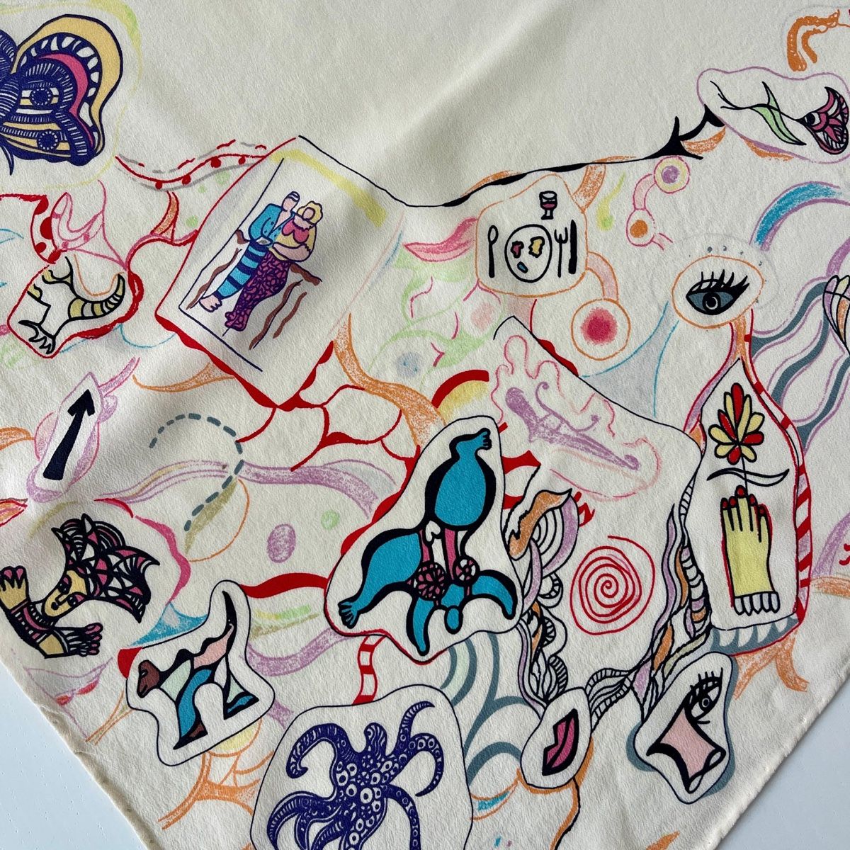 Foulard & Sciarpe: NIKI DE SAINT PHALLE Silk Scarf – Usato da Freienbach venduto da Avviivva_Shop 6