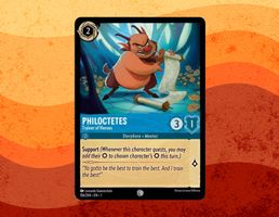 Lorcana - PHILOCTETES - 156/204 -ERROR/ERRATA- EN-1-NON Holo