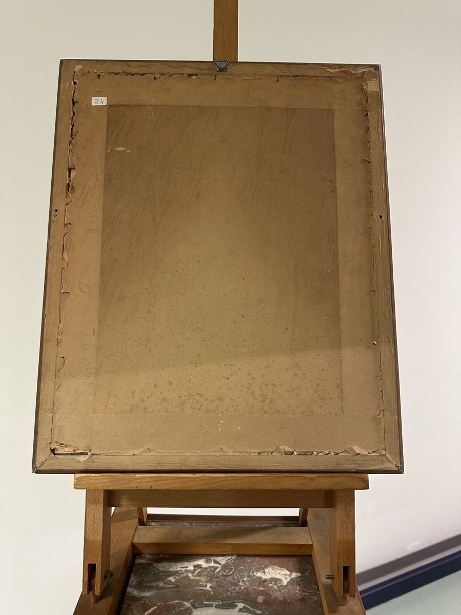 Dipinti: Portrait dessin, signé Élisabeth Oser,1915. – Usato da Genève venduto da Tom6 4