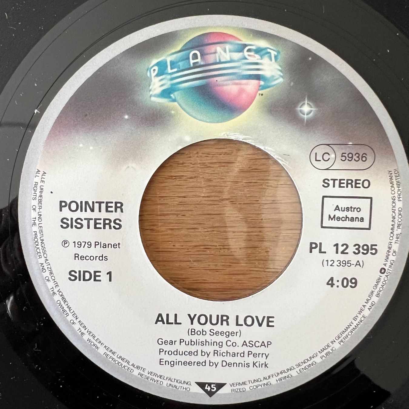 Dischi in vinile: Pointer Sisters - All Your Love / 1. D-Press. 1979 – Usato da Gais venduto da soundcave57 2