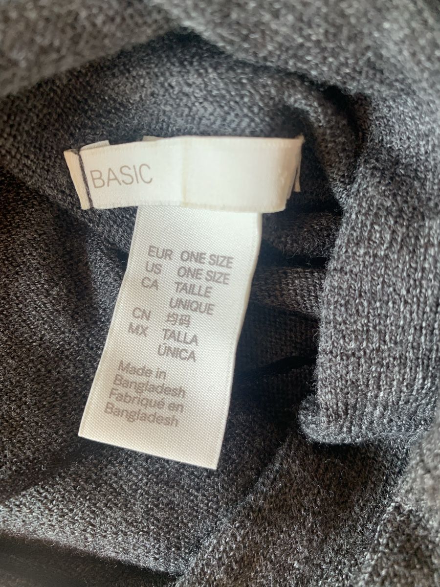 H&M Altro in Moda donna: Poncho von H&M dunkelgrau one Size – Usato da Ellikon an der Thur venduto da Bali1999 6