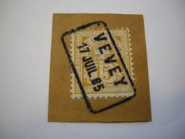 17. JUIL 85, 15 Rp ZIFFERMUSTER GELB, KASTENSTEMPEL