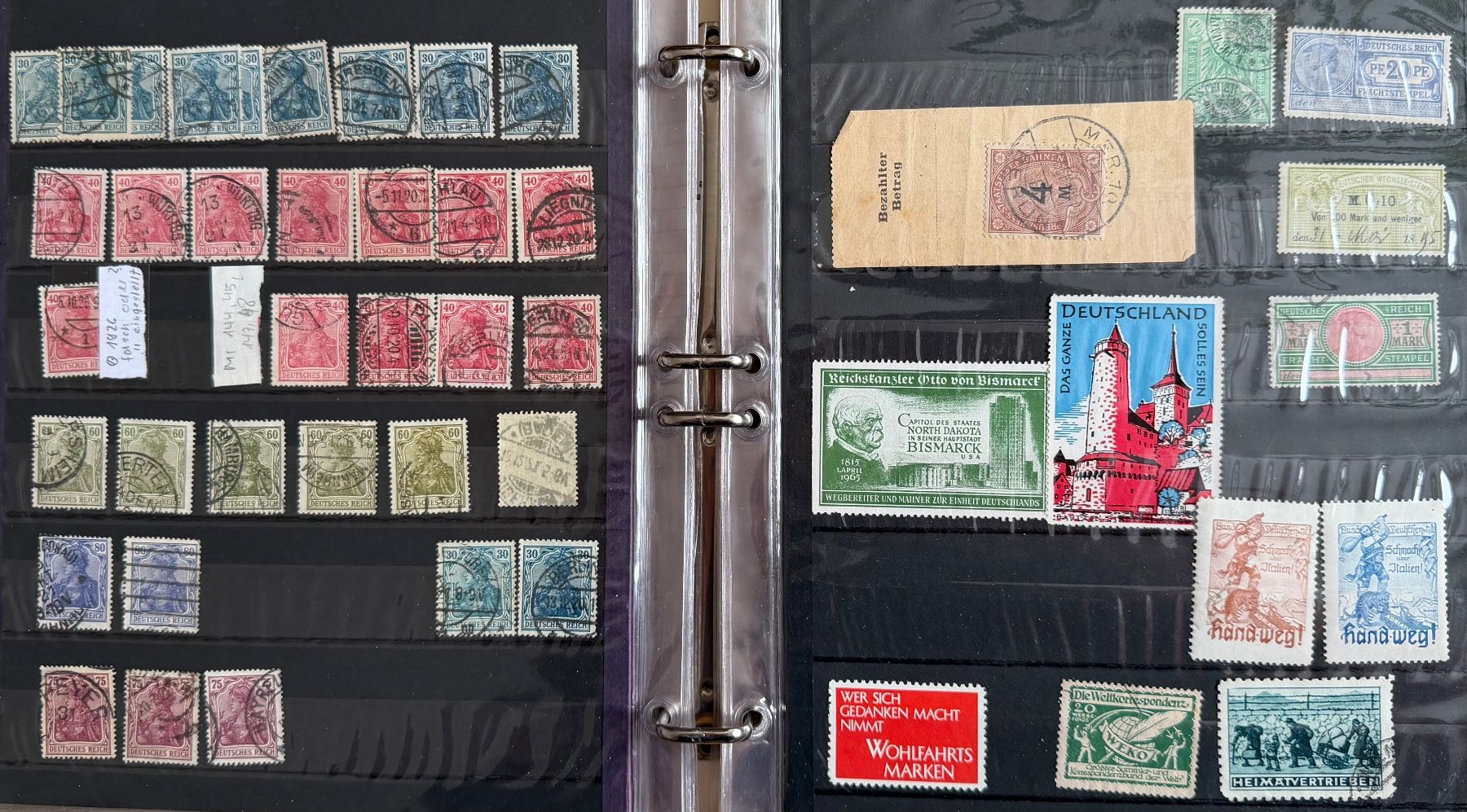 Tutti i francobolli: Deutsches Reich ab 1880er, BRD: Sammlung Farbvarianten – Usato da Oberuzwil venduto da Deafgrischa 7