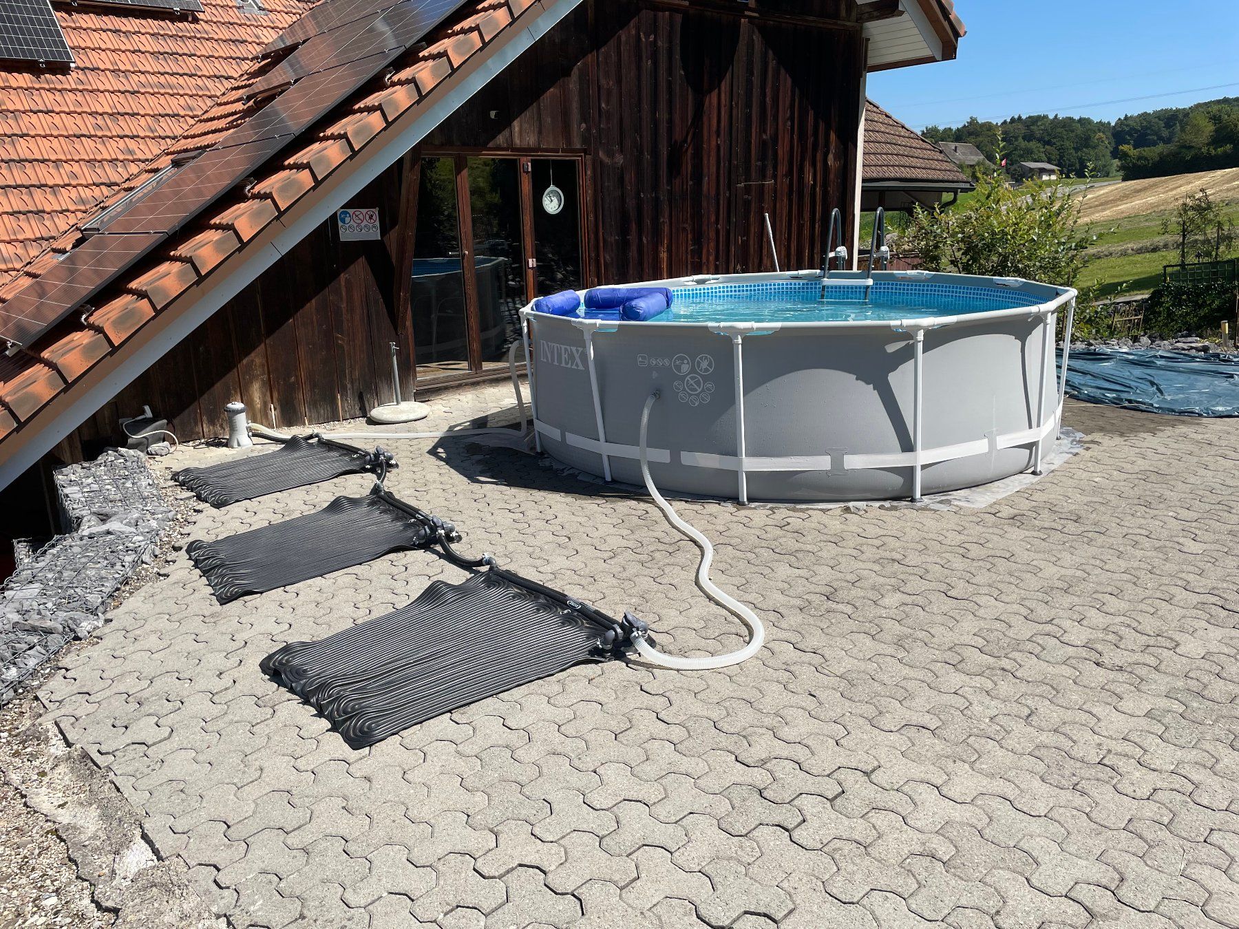 Intex Piscine: Pool Schwimmbad INTEX  366x99 cm Filter Pumpe Solarnatten – Usato da Oftringen venduto da noreply 5