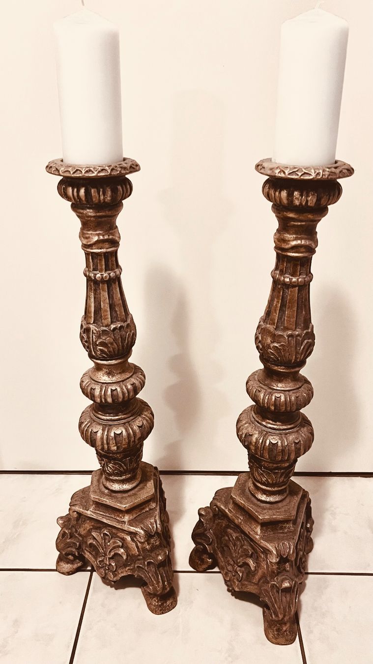 Portacandele: 2 Kerzenständer, Vintage Look – Nuovo (secondo la descrizione) da Ettingen venduto da everchip