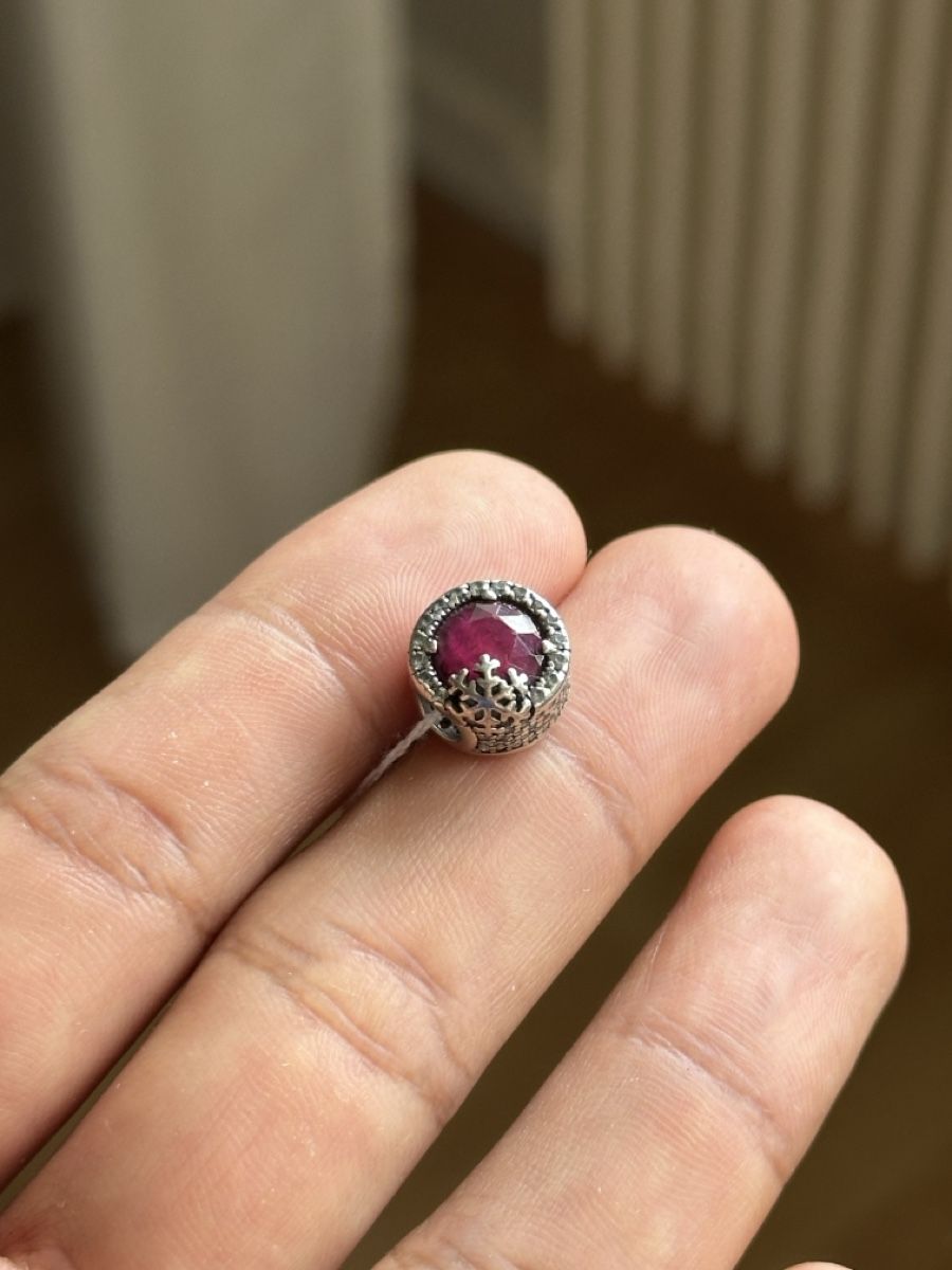 Pandora Anhänger: Pandora Charm mit Zirkonia, 925 Silber – Gebraucht aus Zug von car_fr2j 2