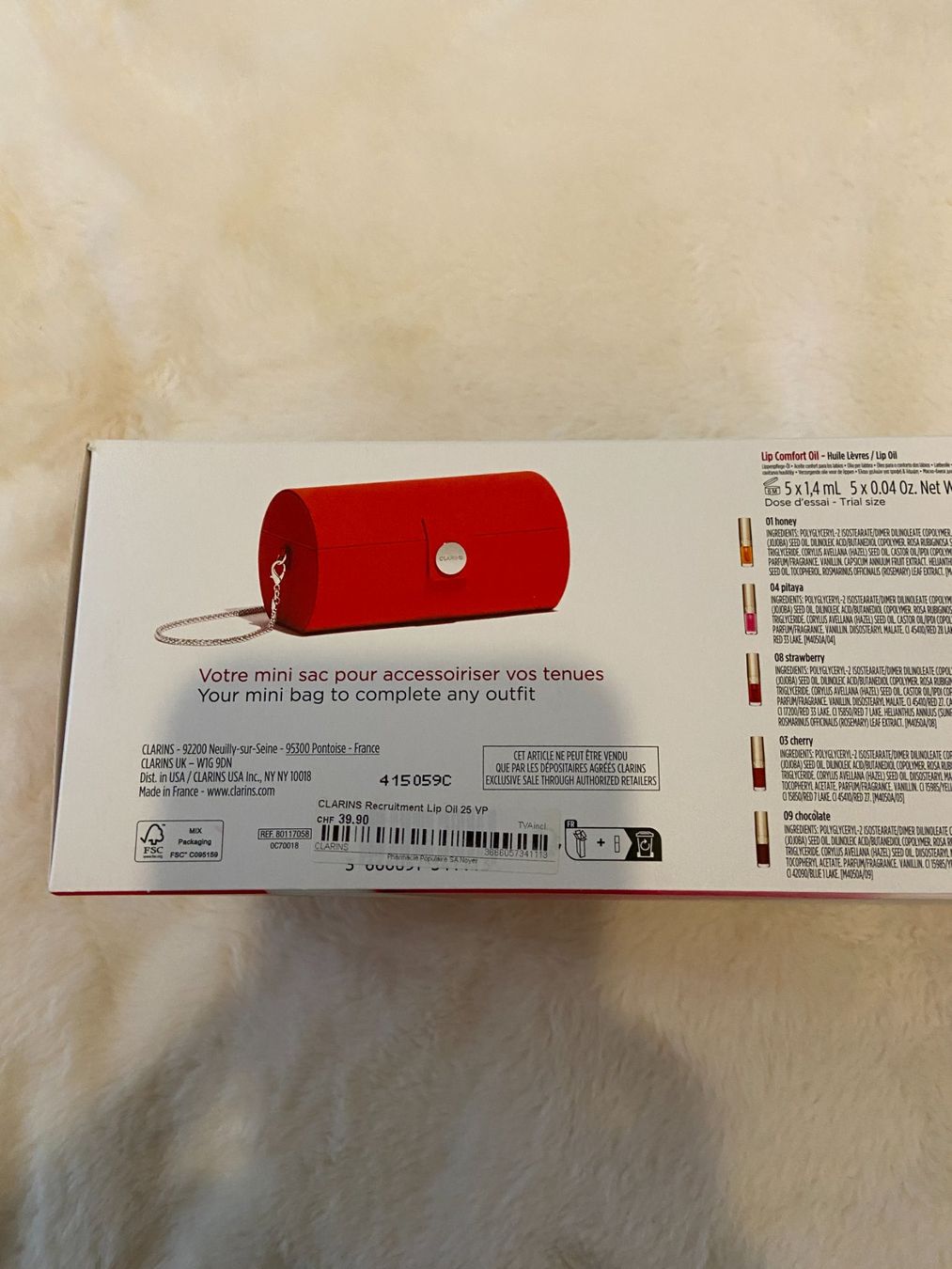 Make-up: Clarins coffret sac 5 gloss – Neu und originalverpackt aus Plan les Ouates von didi911