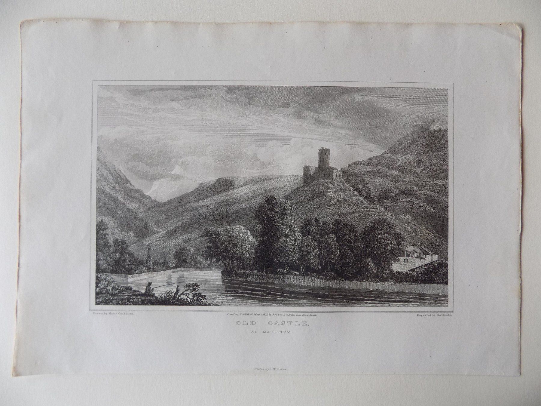 Stiche: Martigny old castel Valais – Gebraucht aus Risch von Antikfee 1