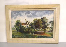 Stimmung Ölgemälde "Landschaft"  Sign. G. Jaeger 1940 (S353)