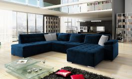 Wohnlandschaft Rechts Sofa mit Bettkasten + Schlaffunktion