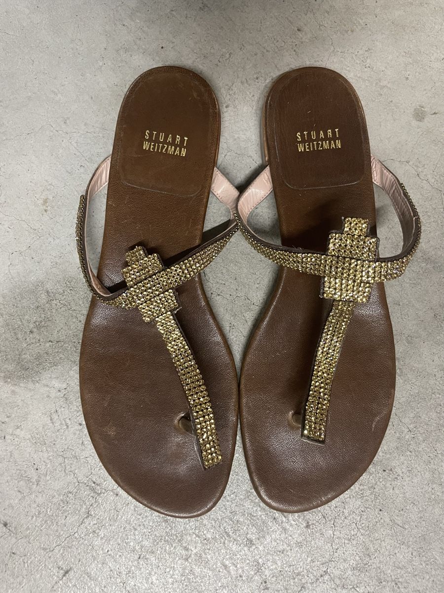 Stuart Weitzman Scarpe da donna: Stuart Weitzman Leather Sandals Sz 39/40 – Usato da Cham venduto da vsgesser