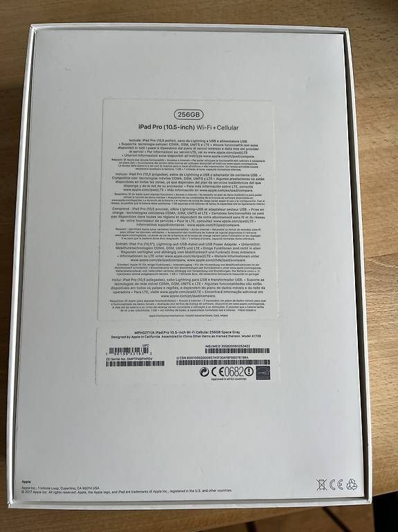Apple Tablet PC: I Pad Pro 10,5'' 256GB  WIFI + Cellular schwarz – Usato da Küsnacht ZH venduto da Birabrot22 1